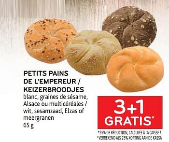 Promotions Petits pains de l’empereur 3+1 gratis - Produit maison - Alvo - Valide de 14/06/2023 à 27/06/2023 chez Alvo