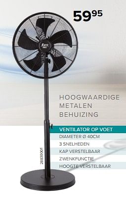 Promotions Euro tools ventilator op voet - Euro Tools - Valide de 09/06/2023 à 31/08/2023 chez Euro Shop