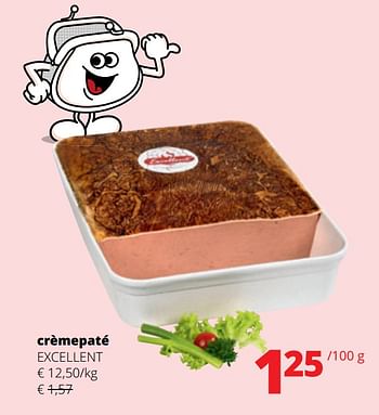Promoties Crèmepaté excellent - Excellent - Geldig van 15/06/2023 tot 28/06/2023 bij Spar (Colruytgroup)