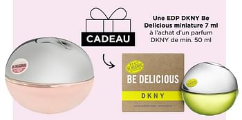 Promotions Une edp dkny be delicious miniature 7 ml à l’achat d’un parfum dkny de min. 50 ml - DKNY - Valide de 12/06/2023 à 18/06/2023 chez ICI PARIS XL