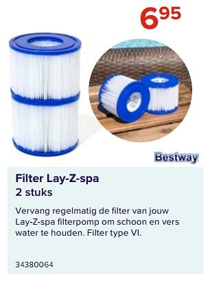 Promoties Filter lay-z-spa - BestWay - Geldig van 09/06/2023 tot 31/08/2023 bij Euro Shop