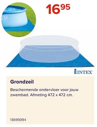Promotions Grondzeil - Intex - Valide de 09/06/2023 à 31/08/2023 chez Euro Shop