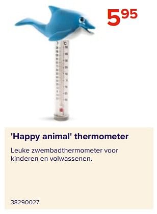 Promotions Happy animal thermometer - Produit Maison - Euroshop - Valide de 09/06/2023 à 31/08/2023 chez Euro Shop