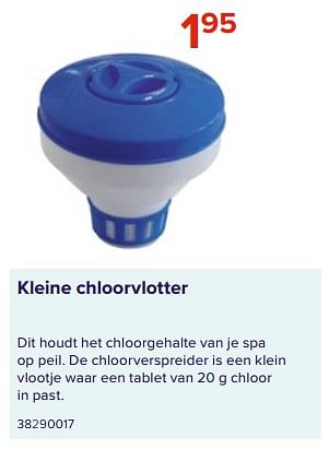 Promotions Kleine chloorvlotter - Produit Maison - Euroshop - Valide de 09/06/2023 à 31/08/2023 chez Euro Shop
