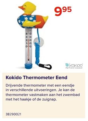 Promoties Kokido thermometer eend - Kokido - Geldig van 09/06/2023 tot 31/08/2023 bij Euro Shop