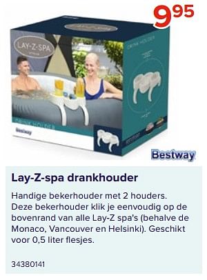 Promoties Lay-z-spa drankhouder - BestWay - Geldig van 09/06/2023 tot 31/08/2023 bij Euro Shop