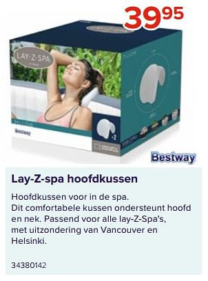 Promoties Lay-z-spa hoofdkussen - BestWay - Geldig van 09/06/2023 tot 31/08/2023 bij Euro Shop