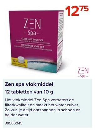 Promoties Zen spa vlokmiddel - Zen Spa - Geldig van 09/06/2023 tot 31/08/2023 bij Euro Shop