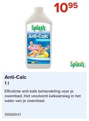 Promoties Anti-calc - Splash - Geldig van 09/06/2023 tot 31/08/2023 bij Euro Shop
