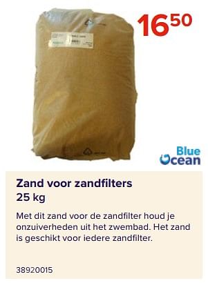 Promoties Zand voor zandfilters - Blue ocean - Geldig van 09/06/2023 tot 31/08/2023 bij Euro Shop