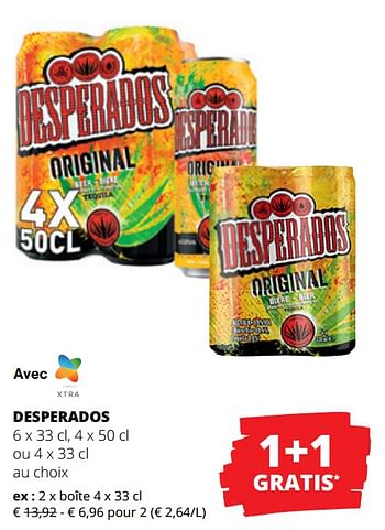 Promotions Desperados boîte - Desperados - Valide de 15/06/2023 à 28/06/2023 chez Spar (Colruytgroup)