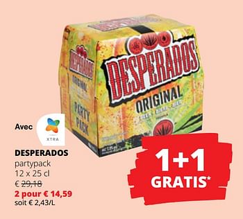 Promotions Desperados partypack - Desperados - Valide de 15/06/2023 à 28/06/2023 chez Spar (Colruytgroup)