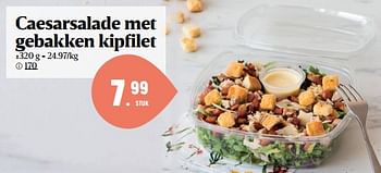 Promoties Caesarsalade met gebakken kipfilet - Huismerk - Buurtslagers - Geldig van 09/06/2023 tot 06/07/2023 bij Buurtslagers