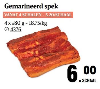 Promoties Gemarineerd spek - Huismerk - Buurtslagers - Geldig van 09/06/2023 tot 06/07/2023 bij Buurtslagers