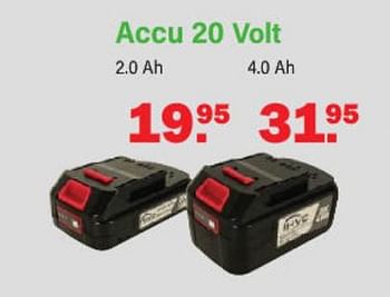 Promoties Hvc accu 20 volt 2.0 ah - HVC - Geldig van 05/06/2023 tot 24/06/2023 bij Van Cranenbroek