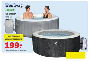 Promoties Jacuzzi st. lucia - BestWay - Geldig van 05/06/2023 tot 24/06/2023 bij Van Cranenbroek