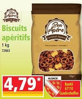 Promotions Biscuits apéritifs - Bon Apéro - Valide de 14/06/2023 à 20/06/2023 chez Norma