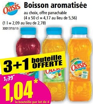 Promotions Boisson aromatisée - Oasis - Valide de 14/06/2023 à 20/06/2023 chez Norma