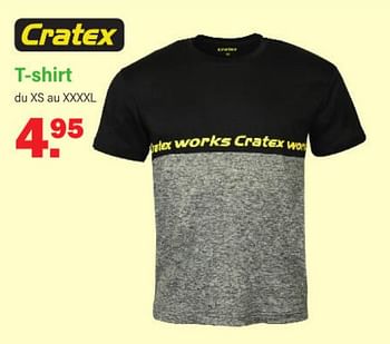 Promotions Cratex t-shirt - Cratex - Valide de 05/06/2023 à 24/06/2023 chez Van Cranenbroek