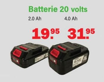 Promotions Hvc batterie 20 volts 2.0 ah - HVC - Valide de 05/06/2023 à 24/06/2023 chez Van Cranenbroek