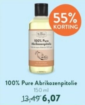 Promoties 100% pure abrikozenpitolie - De Tuinen - Geldig van 12/06/2023 tot 09/07/2023 bij Holland & Barret