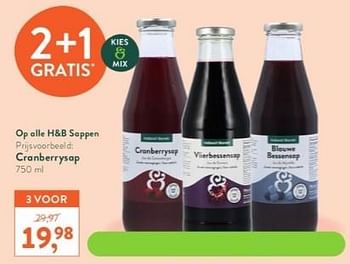 Promoties Cranberrysap - Huismerk - Holland & Barrett - Geldig van 12/06/2023 tot 09/07/2023 bij Holland & Barret