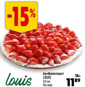 Promoties Aardbeientaart louis - Louis - Geldig van 14/06/2023 tot 20/06/2023 bij Smatch