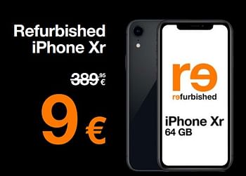 Promoties Apple refurbished iphone xr - Apple - Geldig van 12/06/2023 tot 30/06/2023 bij Orange