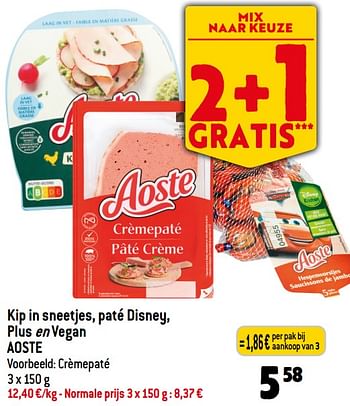 Promoties Crèmepaté - Aoste - Geldig van 14/06/2023 tot 20/06/2023 bij Smatch