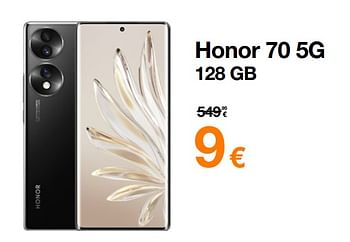 Promoties Honor 70 5g 128 gb - Honor - Geldig van 12/06/2023 tot 30/06/2023 bij Orange