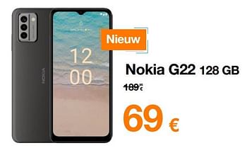 Promoties Nokia g22 128 gb - Nokia - Geldig van 12/06/2023 tot 30/06/2023 bij Orange