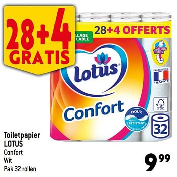 Promoties Toiletpapier lotus confort wit - Lotus Nalys - Geldig van 14/06/2023 tot 20/06/2023 bij Smatch
