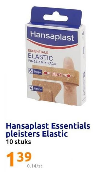 Promoties Hansaplast essentials pleisters elastic - Hansaplast - Geldig van 14/06/2023 tot 20/06/2023 bij Action