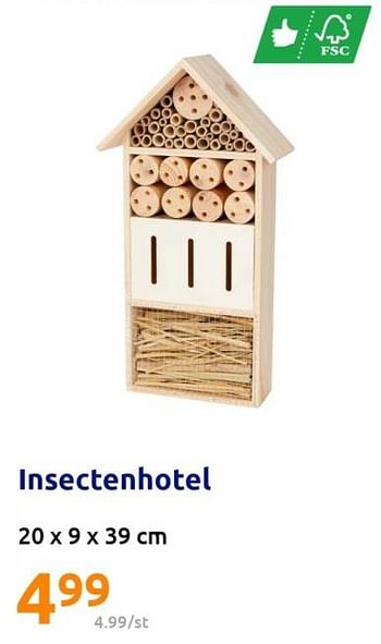 Promoties Insectenhotel - Huismerk - Action - Geldig van 14/06/2023 tot 20/06/2023 bij Action