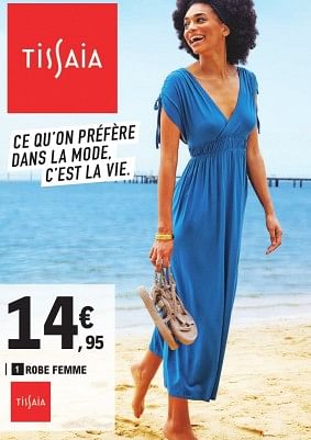 Tissaia Robe femme En promotion chez E.Leclerc