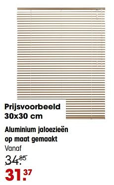 Promoties Aluminium jaloezieën op maat gemaakt - Huismerk - Kwantum - Geldig van 29/06/2023 tot 02/07/2023 bij Kwantum