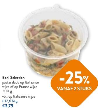 Promoties Boni selection pastasalade op italiaanse wijze - Boni - Geldig van 14/06/2023 tot 27/06/2023 bij OKay