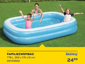 Promoties Familiezwembad - BestWay - Geldig van 15/06/2023 tot 20/07/2023 bij Supra Bazar