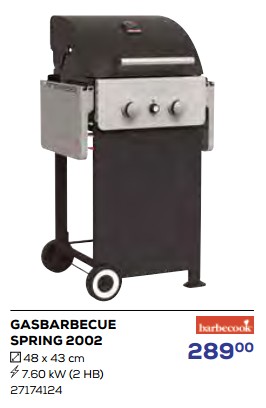 Promoties Gasbarbecue spring 2002 - Barbecook - Geldig van 15/06/2023 tot 20/07/2023 bij Supra Bazar