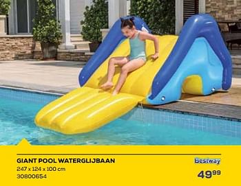 Promoties Giant pool waterglijbaan - BestWay - Geldig van 15/06/2023 tot 20/07/2023 bij Supra Bazar