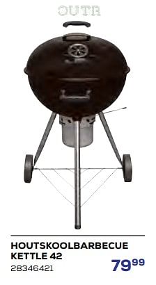 Promoties Houtskoolbarbecue kettle 42 - Outr - Geldig van 15/06/2023 tot 20/07/2023 bij Supra Bazar