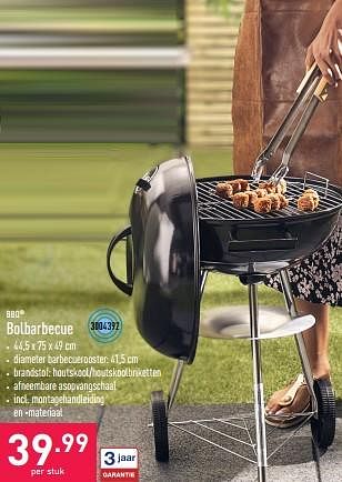 Promoties Bolbarbecue - BBQ - Geldig van 21/06/2023 tot 30/06/2023 bij Aldi