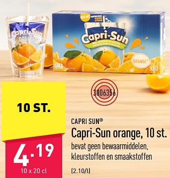 Promoties Capri-sun orange - Capri-Sun - Geldig van 23/06/2023 tot 30/06/2023 bij Aldi