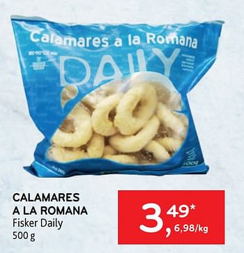 Promoties Calamares a la romana fisker daily - Fisker Daily - Geldig van 28/06/2023 tot 11/07/2023 bij Alvo