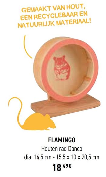 Promoties Flamingo houten rad danco - Flamingo - Geldig van 01/05/2023 tot 30/06/2023 bij Tom&Co