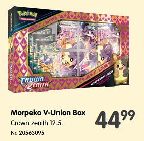 Promoties Morpeko v-union box - Pokemon - Geldig van 14/06/2023 tot 26/06/2023 bij Fun