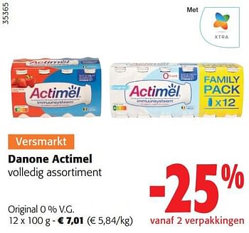 Promoties Danone actimel original - Danone - Geldig van 14/06/2023 tot 27/06/2023 bij Colruyt