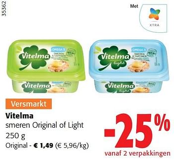 Promoties Vitelma smeren original - Vitelma - Geldig van 14/06/2023 tot 27/06/2023 bij Colruyt