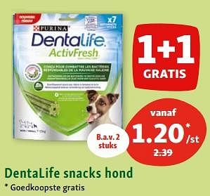 Promoties Dentalife snacks hond - Purina - Geldig van 19/06/2023 tot 24/06/2023 bij Maxi Zoo