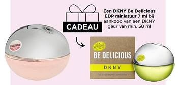 Promoties Cadeau een dkny be delicious edp miniatuur 7 ml bij aankoop van een dkny geur van min. 50 ml - DKNY - Geldig van 19/06/2023 tot 25/06/2023 bij ICI PARIS XL